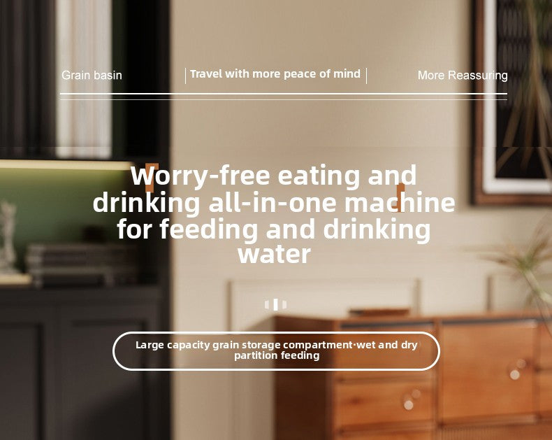 Automatischer 2-in-1 Wasser- & Futternapf für Haustiere